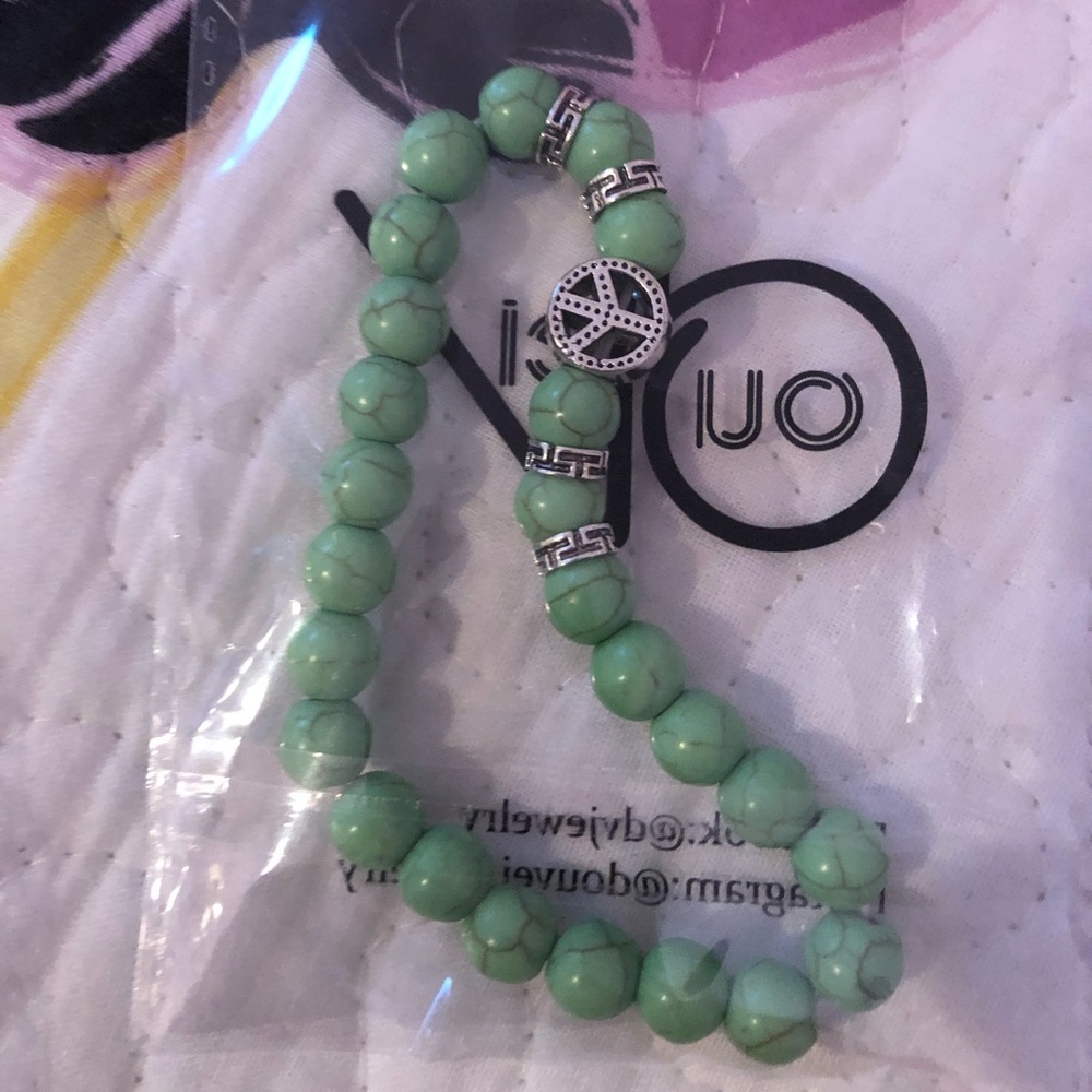 Unisex NEW Multi Charm Marble Beaded Stretch Luxe Buddha Leopard Skull Lion - Picture 8 of 10